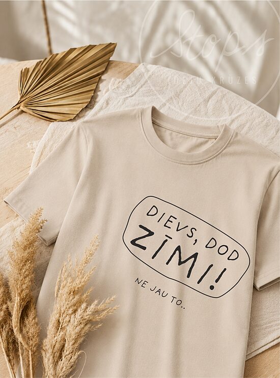 Sieviešu T-krekls "Dievs, dod zīmi"