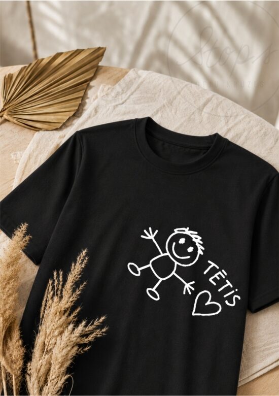 PERSONALIZĒTS Vīriešu T-krekls ar Tava bērna ZĪMĒJUMU