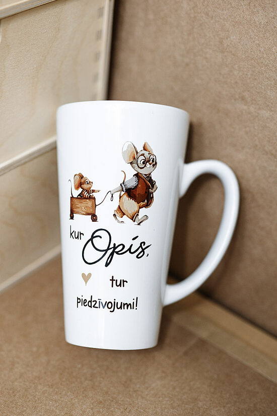 Latte krūze ''Kur Opis, tur piedzīvojumi''