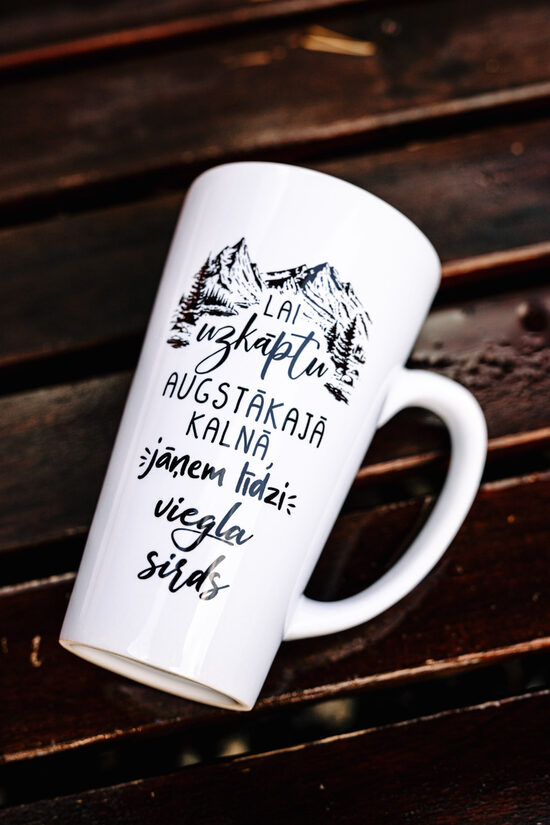 Latte krūze ''Viegla sirds''