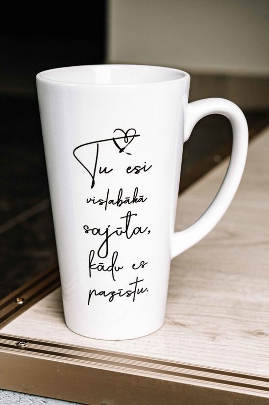 Late krūze "Tu esi vislabākā sajūta"