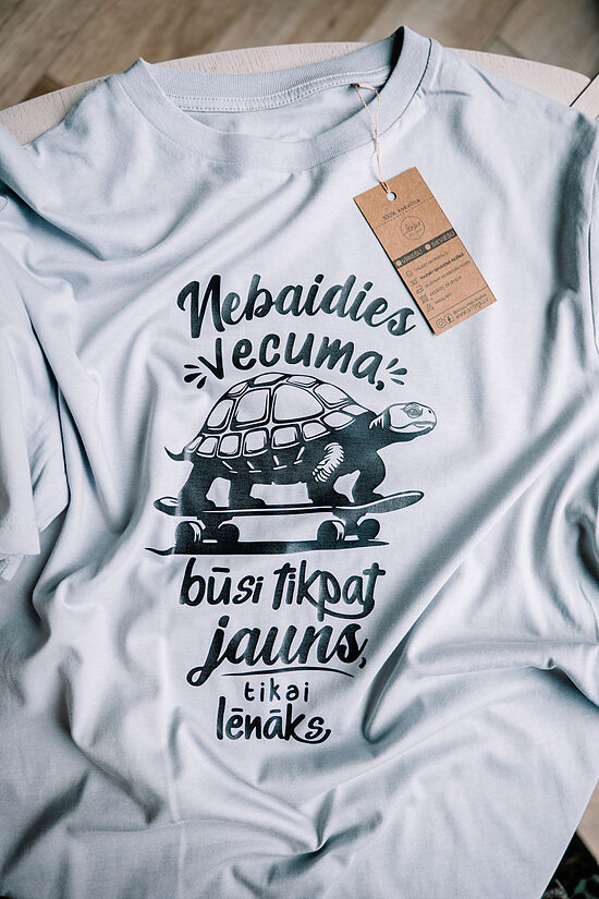 Vīriešu T-krekls "Nebaidies vecuma"