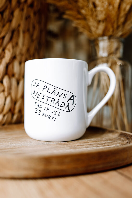 Klasiskā NEW krūze "Ja plāns A nestrādā"