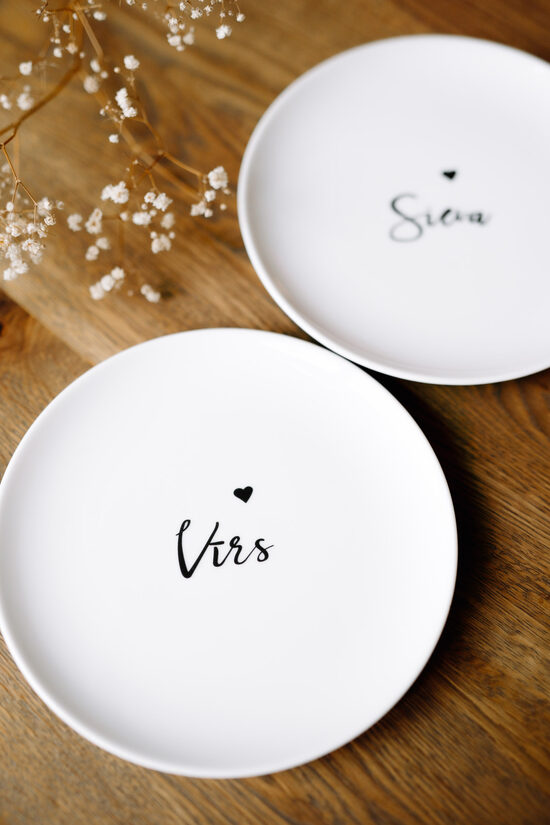 Šķīvju kompl. ''Vīrs, Sieva''