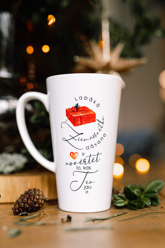 Latte krūze "Novērtēt to, kas jau ir"