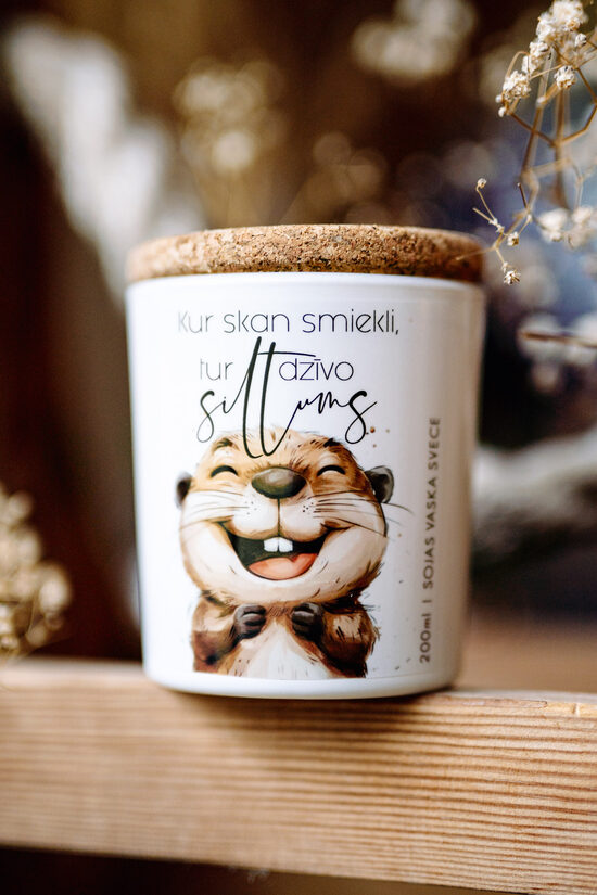 Svece "Kur smiekli, tur siltums"