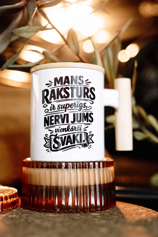 Krūze ar bambusu "Mans raksturs"