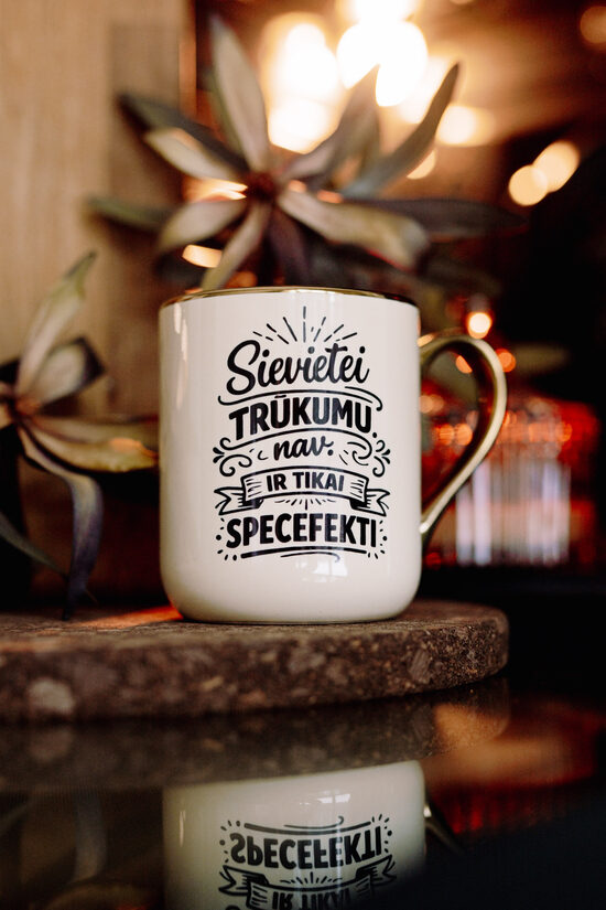 Crema krūze "Sievietes specefekti"