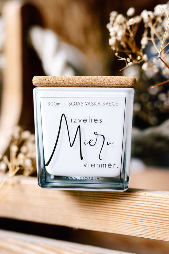 Svece “Izvēlies Mieru vienmēr”