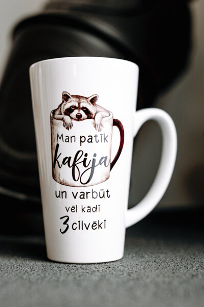 Latte krūze ''Man patīk kafija''
