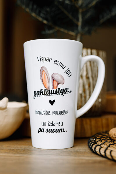 Latte krūze ''Paklausīga''